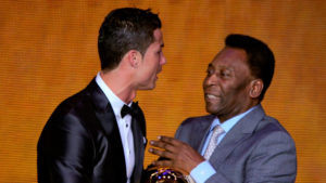 Pelé y Cristiano Ronaldo