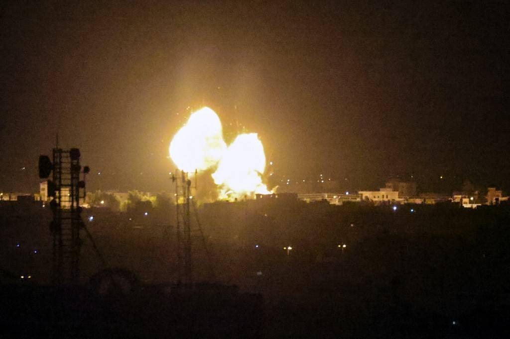 Ataque en Gaza. Foto: AFP