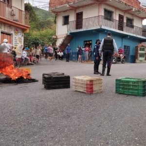 Protesta en sector El Chama, Mérida. Foto: Cortesía