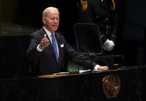 Joe Biden en la Asamblea General de la ONU. Foto: AFP