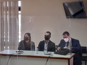 Ricardo Martinelli Linares en el juicio. Foto: Twitter
