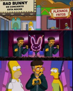 Bad Bunny en Los Simpson.
