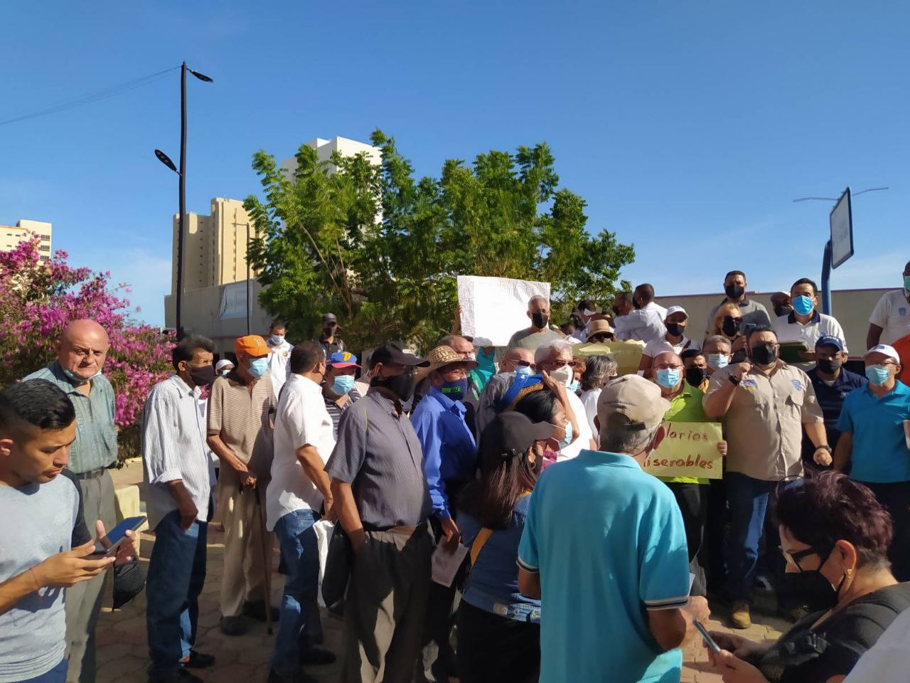 Trabajadores del Zulia protestaron para exigir salarios dignosTrabajadores del Zulia protestaron para exigir salarios dignos