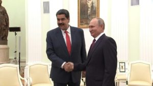 Nicolás Maduro y el presidente de Rusia, Vladiir Putin. Foto: AFP.