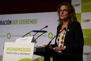 Ministra de Transición Ecológica de España, Teresa Ribera. Foto: Twitter Teresa Ribera.