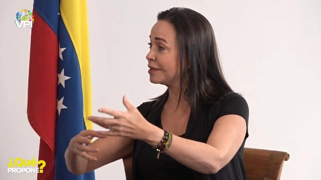 Coordinadora de Vente Venezuela, María Corina Machado. Foto: Captura de pantalla.