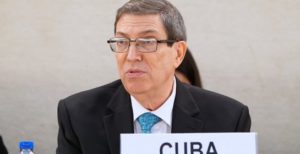 Bruno Rodríguez, canciller del régimen cubano. Foto: ONU.