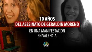 10 años del asesinato de Geraldin Moreno.
